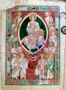 Kristus og profeterne i Det Gamle Testamente. Manuskript af Abbey of Citeaux. Kommentarer til Jeremie de Saint Jerome (1100-tallet). Dijon, Kommunebibliotek af Unknown artist