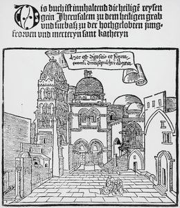Den Hellige Gravs Kirke i Jerusalem af Unknown artist
