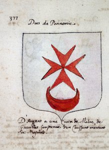 Hertugen af Pannoniens våbenskjold - sd 1800-tallet af Unknown artist
