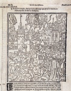 Byggeplads. Frankrig 1400-tallet af Unknown artist