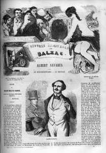 Cover til romanen "" Albert Savarus "" af Unknown artist