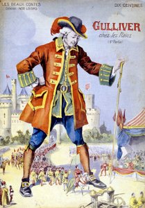 Cover af "Gulliver i dværgene (Lilliputiens)". 1800-tals illustration. af Unknown artist