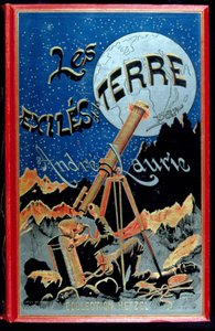 Omslag til bogen "" Les éxiles de la terre"" af André Laurie, Hetzel af Unknown artist