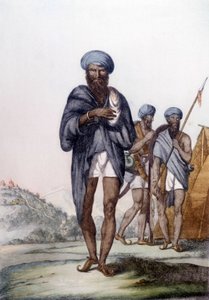 Kultur, civilisation og indiske samfund: Portræt af en sikh, Indiens religion. af Unknown artist