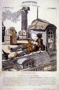 Daguerreopipers eller Talent kommer i søvn. Ironisk artikel mod det nye fotograferhverv. I "" Today, journal of ridicules"", den 15/03/1840. af Unknown artist