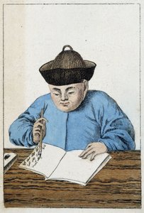 Kinesernes daglige liv: en kinesisk forfatter. sd. 19. århundrede af Unknown artist