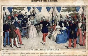 Dansecertifikat, midten af 1800-tallet, Stella-samling af Unknown artist