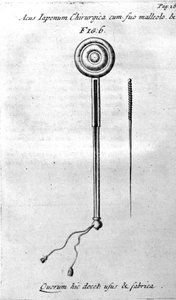 De Acupunctura af W.Ten Rhijn. London 1683. Første vestlige tekst, der omhandler akupunktur. af Unknown artist