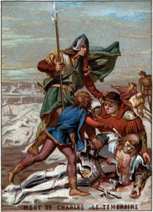Karl Temeraires død (1433-1477), hertug af Bourgogne af Unknown artist