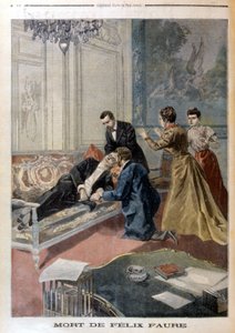 Félix Faures død i salonerne i Elysée - i "" Le Petite Journal"" af 26/02/1899 af Unknown artist
