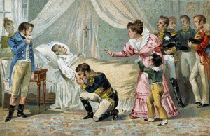 Napoleon I (1769-1821) døde i St. Helena den 5. maj 1821. af Unknown artist