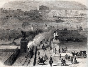 Nedrivning af Trocadero i Paris i 1866 - Nedrivning af Tracadero i Paris i 1866 - af Unknown artist