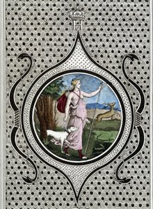 Diane (Artemis) jægerinde. 1800-tals gravering af Unknown artist