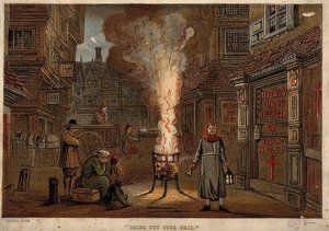 Den store pest i London, 1665 af Unknown