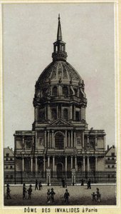 Dome des Invalides i Paris. Kromolitografi fra slutningen af det 19. århundrede. af Unknown artist