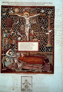Billeder af Henrik I af Lorraine, 3. hertug af Guise (1550-1588) og af hans bror Ludvig II af Guise, kardinal af Lorraine (1555-1588), myrdet i Blois den 23. og 24. december 1588 efter ordre fra Henrik III. 1500-tallets Paris, B.N. af Unknown artist