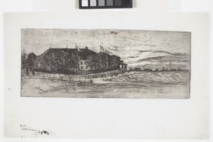 Ein Münchner Bierkeller (En ølhal i München); The Bavaria Keller (ætsning) af Unknown artist