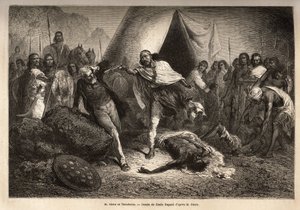 Kejseren (eller negus) Theodoros II (født omkring 1818-1868, kaldet Kassa Hailu før hans kroning på Det Etiopiske Rige), truede med sin pistol Mr. Tewodros II. Stern, en engelsk missionær, der udstrålede en biografi om en negus, hvorved Theodoros følte sig af Unknown artist