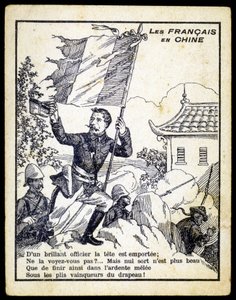 Eftertrykkelig allegori om krigen mellem Frankrig og Kina, slutningen af det 19. århundrede af Unknown artist