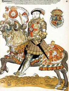 Engelsk Kong Henrik VIII vist på hesteryg, Kunstner ukendt, Riijksmueum, Amsterdam af Unknown artist