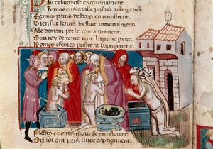 Indrejse til Spanien (miniature af Unknown artist