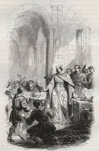 Ermesinde, grevinde af Luxembourg - Portocharter givet af Ermesinde Iere fra Luxembourg til Luxembourgs indbyggere i 1243 - Indgravering af 1868 i "Belgiens historie fra primitive tider til Leopold I