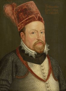 Ferdinand II af Tyrol, ærkehertug af Østrig - Portræt af Ferdinand II (1529-1595), ærkehertug af Østrig, Anonym . Olie på træ, ca. 1575. Kunsthistorisk Museum, Wien af Unknown artist