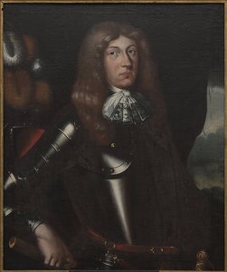 Ferdinand Kettler, duc de la Courlande Semigalie - Portræt af Ferdinand Kettler (1655-1730), hertug af Kurland og Semigallia, Anonym. Olie på lærred. Mål: 90x75 cm. Nationalmuseum Stockholm af Unknown artist