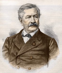 Ferdinand de Lesseps (1805 - 1894), gravering, Bianchetti-samling af Unknown artist
