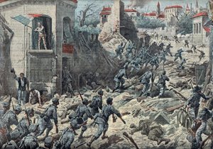 Første Verdenskrig: Slaget ved Gorizia (Goritz) den 9. - 10. august af Unknown Artist