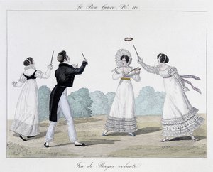 Flyvende ringspil - i “The Good Genre””, nr. 110, begyndelsen af 1800-tallet af Unknown artist
