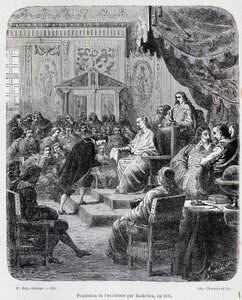 Fondation of the French Academy af Richelieu af Unknown artist