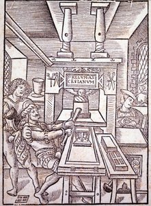 fransk presse. 16. århundrede. af Unknown artist