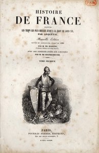 Frontispice af "History of France" af Anquetil. 1838. af Unknown artist