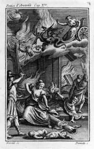 Frontispice af "" Det poetiske"" af den græske filosof Aristoteles (384-322 f.Kr.). 17. århundrede af Unknown artist