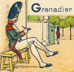 G som Grenadier af Unknown artist