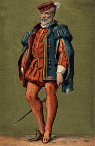 Gaspard de Coligny (1519-1572), admiral af Frankrig. af Unknown artist