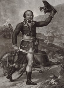 General Thomas-Alexandre Dumas i fransk republikansk hær officersuniform -Alexandre Davy de la Pailleterie sagde Dumas (1762-1806) Fransk officer far til den franske forfatter Alexandre Dumas Far - general Thomas Alexandre Davy de la Pailleterie (1762-1806 af Unknown artist