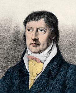 Georg Wilhelm Friedrich Hegel (1770-1831) engelsk filosof, gravering c1825 af Unknown artist