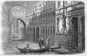 Giacomo Casanova (1725-1798) flygter fra The Leads, Venedig, 31. oktober af Unknown artist