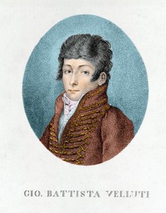 Giovanni Battista Velluti (1781-1861), sidste kastratopera. af Unknown artist
