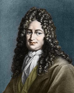 Gottfried Wilhelm von Leibniz (1646-1716), tysk filosof af Unknown artist