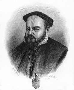 Gotz von Berlichingen eller Gottfried von Berlichingen, dit Gotz with the Iron Hand, på engelsk Gotz “” Main de Fer”” German Knight (1480 a 1562). af Unknown artist