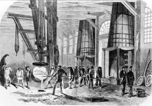 Grenelle støberi i 1885. af Unknown artist