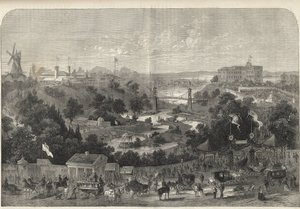 Hamborg - Tyskland - Havebrugsudstilling 1869 - Hamborg - parken for den internationale havebrugsudstilling af Unknown artist