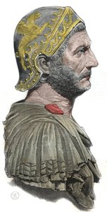 Hannibal - Portræt af Hannibal eller Annibal Barca (ca. 247-183 f.Kr.), karthagisk general og statsmand af Unknown artist