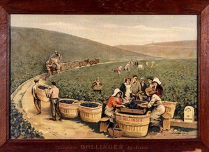 Harvest at Bollinger. circa 1900. af Unknown Artist