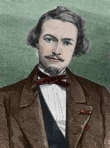 Henri Duveyrier (1840-1892), fransk opdagelsesrejsende - portræt af Henri Duveyrier orientalist, fransk rejsende og geograf af Unknown artist
