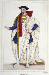 Henrik II, konge af Frankrig (1519 - 1559) gravering af 1830 af Unknown artist