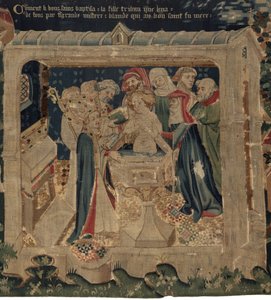 Historien om Saint Piat og Saint Eleuthère, Scene 13: Dåben af Blanda af Unknown artist